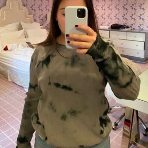 Knit tie dye sweater